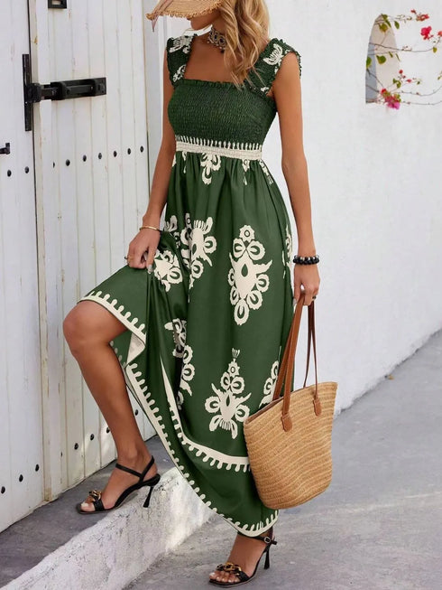 smocked-printed-wide-strap-maxi-dress OhSoStyled - Sophia's Style in Peacock  Blue-20